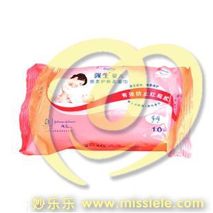 ST强生婴儿倍柔护肤柔湿巾(无香味),强生湿纸巾